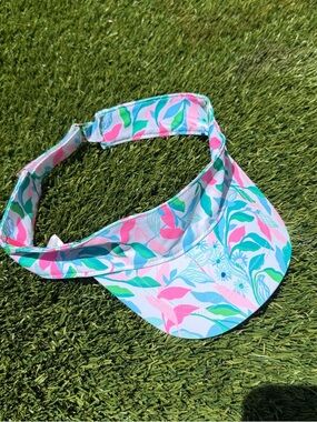 Lilly Pulitzer Girls Floral Pink & Teal Visor